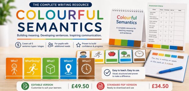 colourful semantics writing downloadable resources from integrated treatment services