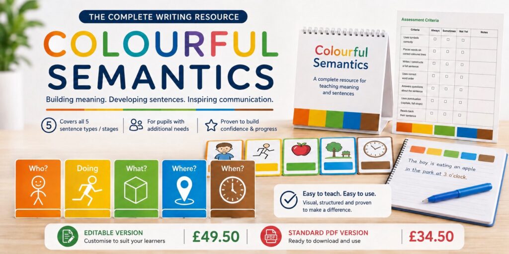 colourful semantics downloadable resource training learning
